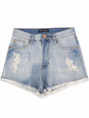 Angry Rabbit Light Blue Distressed Denim Cutoff Shorts